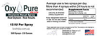 Oxytocin Nasal Spray - OxyPure Plus / Окситоцин назальний спрей 15 IU - 500 доз. / 60 мл. BX904, фото 2