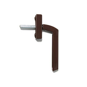 Ручка віконна вузька 15 мм коричнева