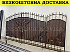 Ковані ворота з профнастилом, фото 7