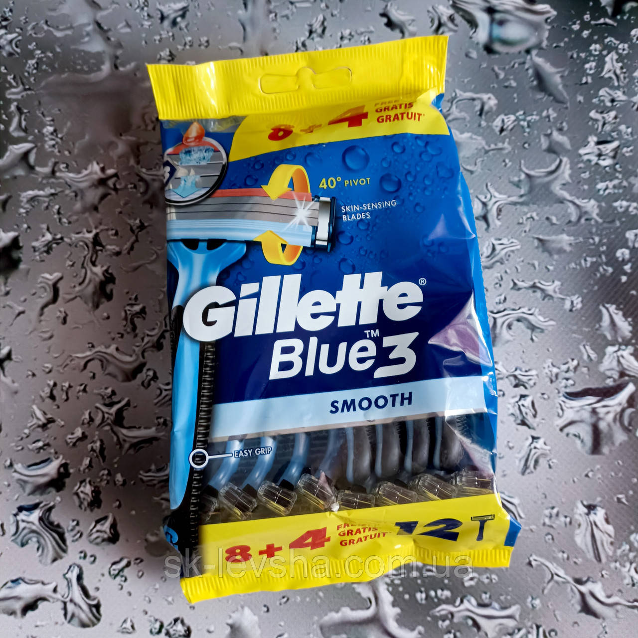 Станки для гоління Gillette Blue™3 Smooth 12 шт., фото 1