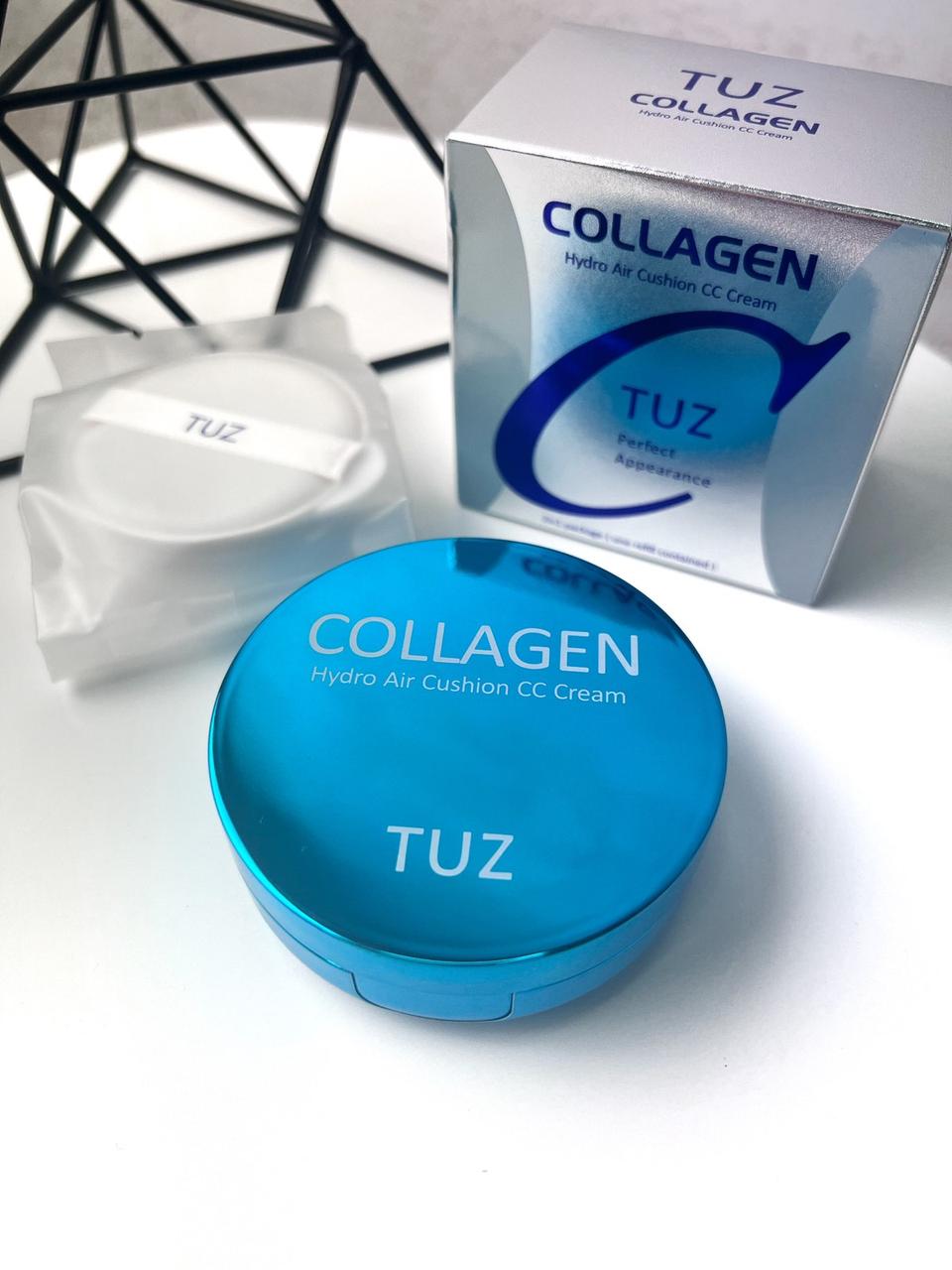 Кушон TUZ Collagen 2 в 1 (у комплекті з додатковим рефілом) №01 Ivory (слонова кістка)
