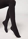 Calzedonia Жіночі колготи з візерунком  М/Л  4952 чорні, фото 2