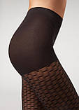 Calzedonia Жіночі колготи з візерунком  М/Л  4955 чорні, фото 4