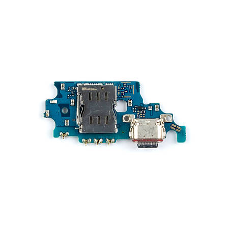 Нижня плата SAMSUNG G996 Galaxy S21 Plus (5G) (2021) з мікрофоном, системним роз'ємом та sim конектором, фото 3
