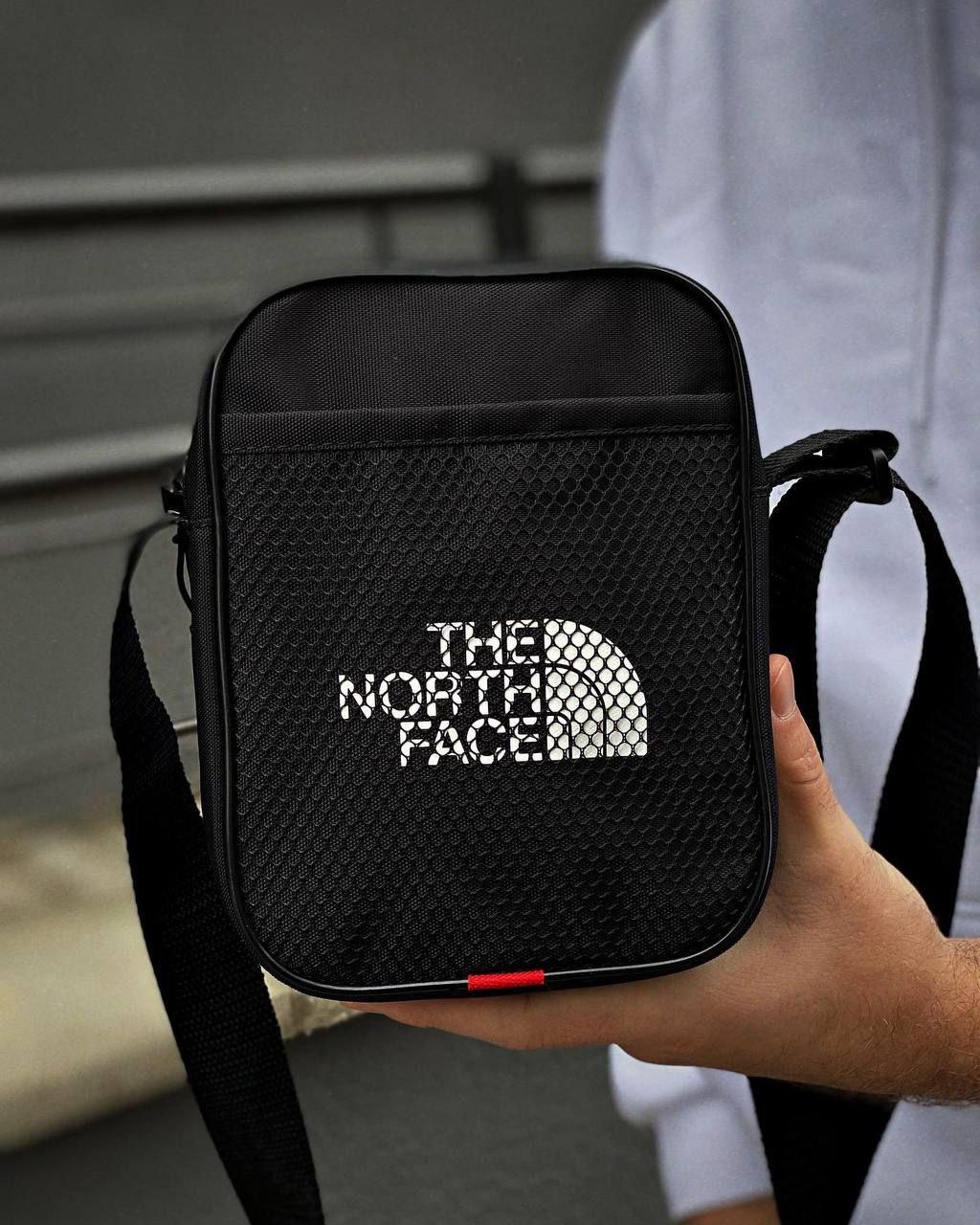 Месенджер The North Face чорний ⁇ Сумка через плече Зе нот фейс барсетка