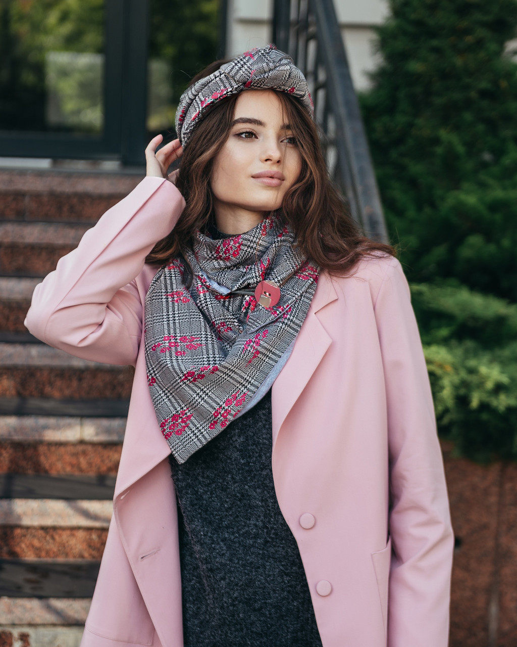 Теплий великий шарф "Едінбург", фото 1