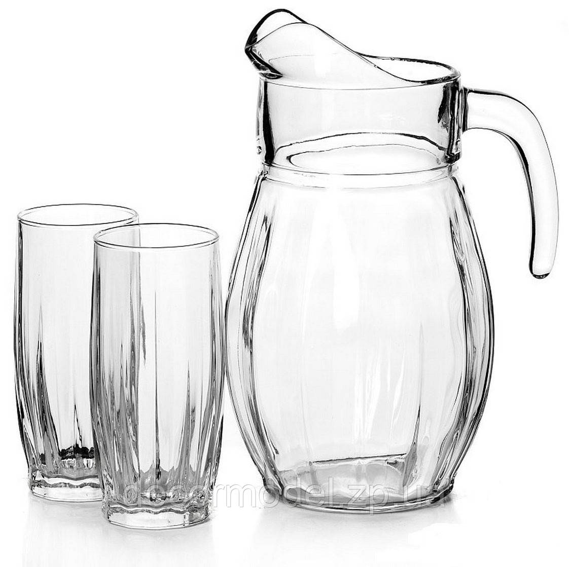 Питьевой набор Кувшин и 6 стаканов Pasabahce Dance радуга 97874 - фото 5 - id-p1639864556