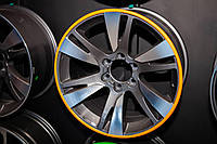 Флиппер автомобильный для защити дисков колес GLZ Motors R14 оранжевый
