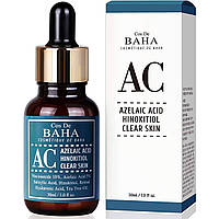 Сыворотка для борьбы с акне Cos de Baha AC Azelaic Acid Hinokitiol Clear Skin Serum, 30 мл.