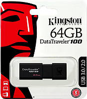 Флеш карта памяти Kingston Флешка USB 64GB Черная