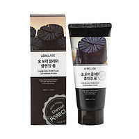 Угольная очищающая поры пенка для умывания лица Lebelage Charcoal Pore Clay Cleansing