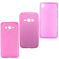 Чехол силиконовый цветной Samsung Grand 2 G7102, G7105, G7106 розовый