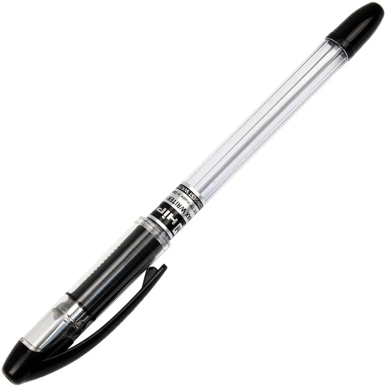 Ручка олійна кулькова "Hiper" MaxWriter 2500 м 0,7 мм чорна (10) (100) (1000) NoHO-335