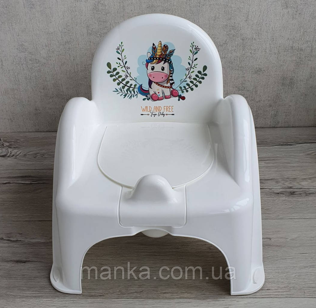 Горщик крісло Tega DZ-007 Дикий захід DZ-007-103 Fox, white/green, білий/зелений, фото 1