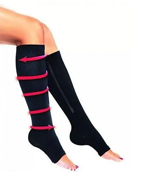 Компресійні гольфи від варикозу Zip Sox зі змійкою, фото 3