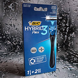 Бритвена система  Bic®3 Hybrid Flex (1 ручка+2 касети)