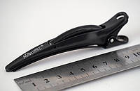 Зажим для волос Дельфин Комби профессиональный черный 110 мм пластик-металл