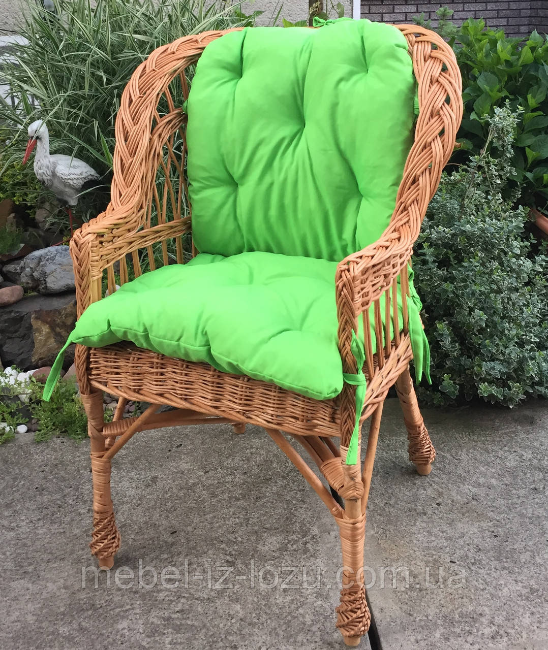 Кресло "Х. №1" с салатовой подушкой - фото 7 - id-p498757751