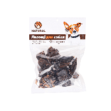 Ласощі для собак Сушена ПЕЧІНКА ЯЛОВИЧА (100 г) NATURAL