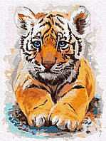 Картина по номерам Маленький тигренок, 30х40 Идейка (KHO4287)
