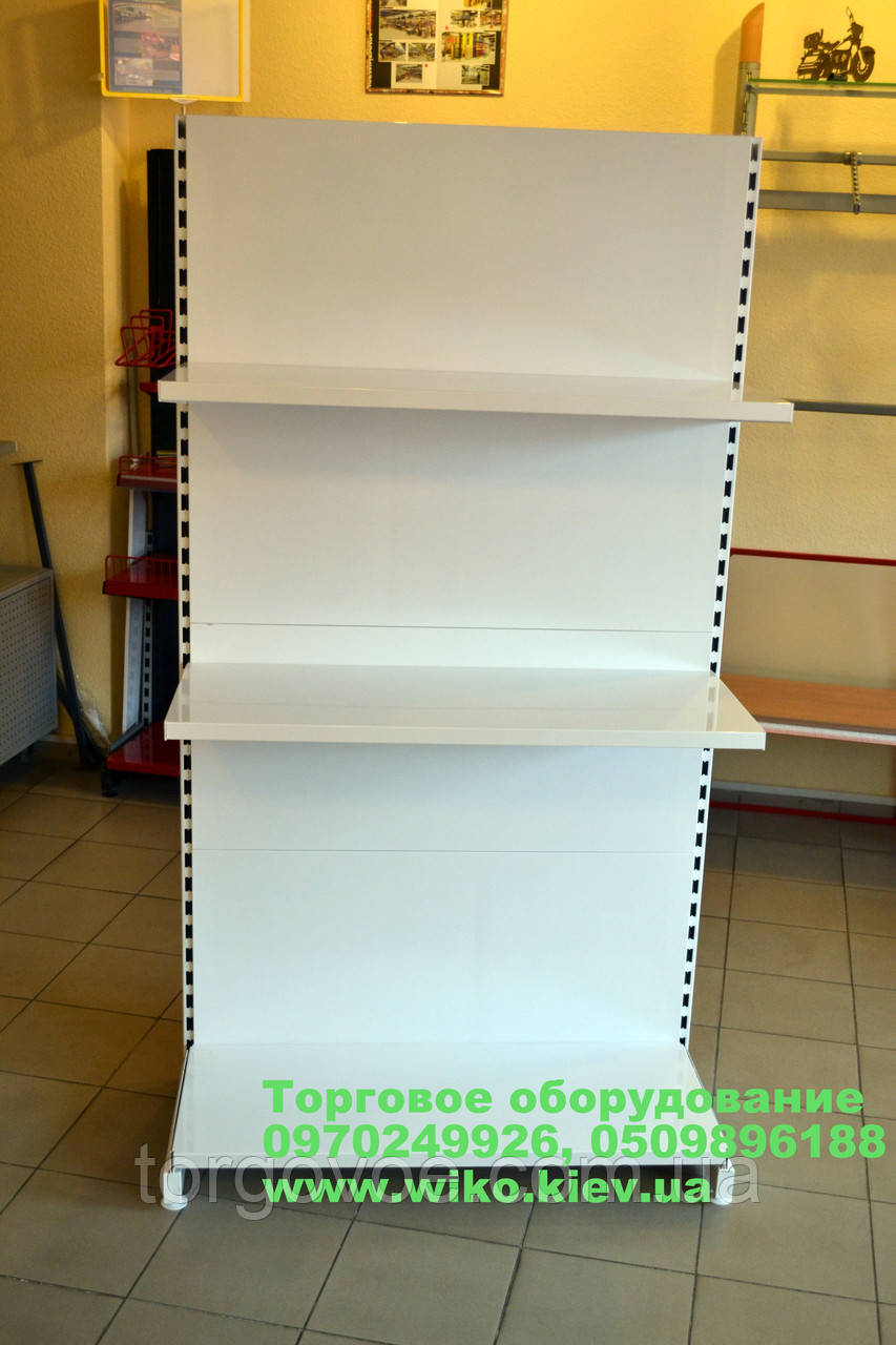 Стелаж торцевий з полицями.