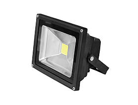 LED-прожектор EUROELECTRIC COB чорний 10 W 6500 K classic