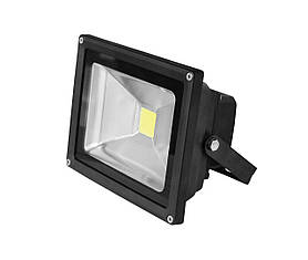 LED-прожектор EUROELECTRIC COB чорний 20 W 6500 K classic