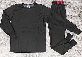 Термо комплект чоловічий розмір 3XL 54-56 двошаровий чорний Uyut KT 203