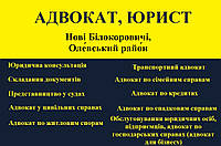 Адвокат, юрист в Новые Белокоровичи, Олевский район