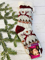 Шкарпетки жіночі з хутра олені  сірий 35-38 , 39-41