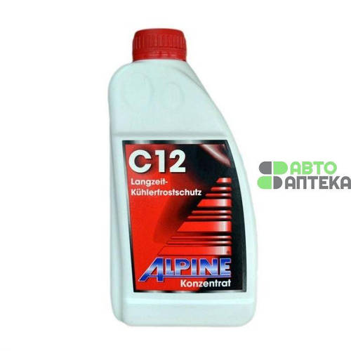 Антифриз Alpine C12 Langzeitkuhlerfrostschutz ready-mix -36°C красный 1 ...