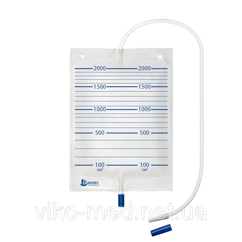 Мочеприемник 2л с краном для слива (индивидуальная упаковка, стерильный ...