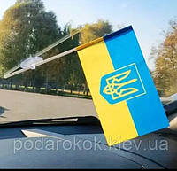 Флажок на присоске Украина Герб 20*14 см
