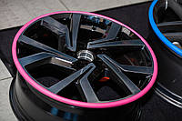 Флиппер автомобильный для защити дисков колес GLZ Motors R20 розовый