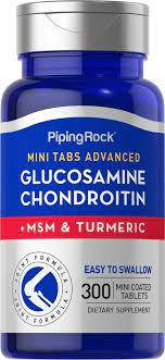 Суглоби та сухожилля Piping Rock Glucosamine Chondroitin MSM Plus Turmeric (300 tab)