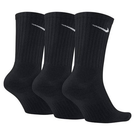 Носки Nike 3 Pack Value Cotton Crew Sock (3 пари) Чорний - SX4508-001, фото 3