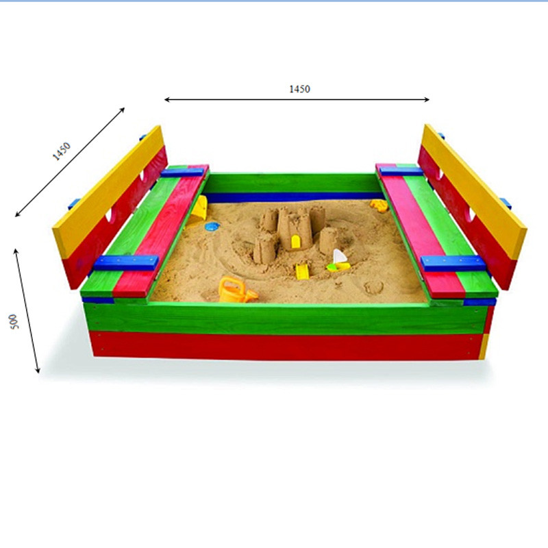 Детская песочница цветная