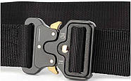 Ремінь тактичний військовий Assault Belt з пряжкою Кобра чорний, фото 3