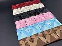 Коробки подарочные квадратные с бантиком для украшений 5х5см Микс цветов