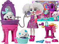 Набор Энчантималс Салон красоты для животных с пуделями Enchantimals City Tails Poodle Do Beauty Salon HHC20