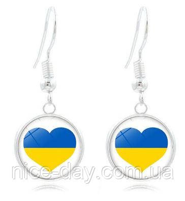 Сережки Символи України жовто-блакитний прапор