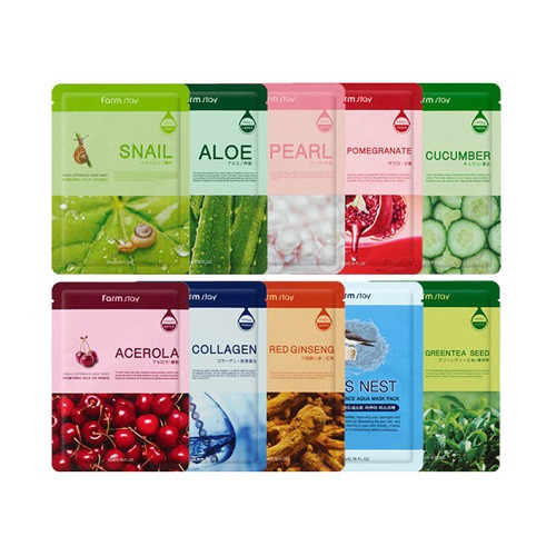 Farmstay Visible Difference Mask Sheet Тканинна маска для обличчя