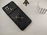 Ударостійкий чохол зі шторкою для камери для Xiaomi Redmi 10C чорний, протиударний чохол Camshield редмі 10с, фото 5