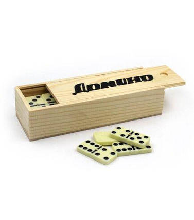 Настольная игра Домино (Деревянная коробка), фото 1