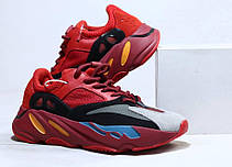 Жіночі кросівки Adidas Yeezy Boost 700 Hi-Res Red, фото 6