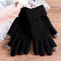 Зимові рукавички для телефону Touchscreen Gloves / Сенсорні рукавички Чорний (698)