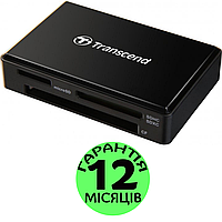 Картридер Transcend TS-RDF8K2 USB 3.1, черный, кардридер для карты памяти microSD/SD/CF