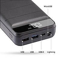 Внешний аккумулятор Yenkee YPB 3010 30000 mAh Black (PowerBank)