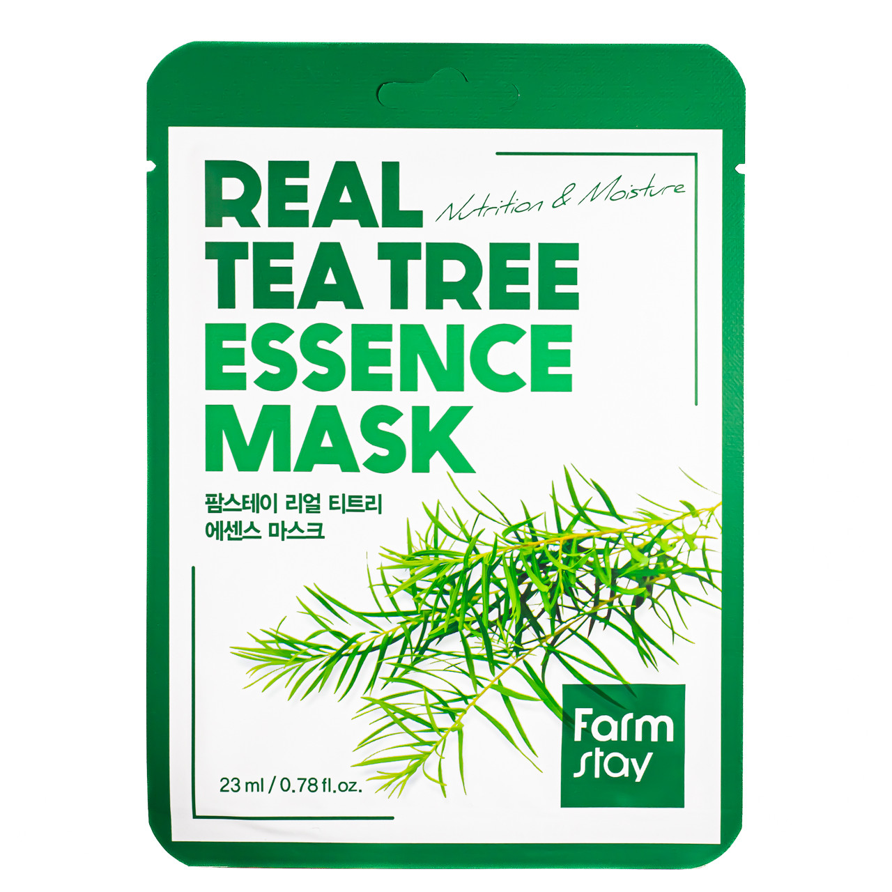 Тканинна маска для обличчя FarmStay Real Tea Tree зволожувальна з екстрактом чайного дерева 23 мл, фото 1