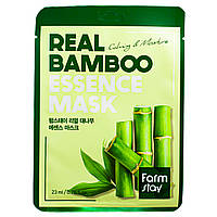 Тканинна маска для обличчя зволожуюча з бамбуковим екстрактом FarmStay Real Bamboo Essence Mask